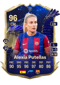 Alexia Putellas Team of the Year 96 Overall Rating
