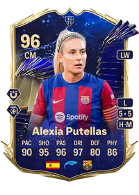 Alexia Putellas Team of the Year 96 Overall Rating