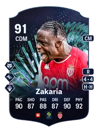 Denis Zakaria TEAM OF THE SEASON MOMENTS 91 Overall Rating