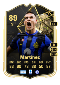 Lautaro Martínez Team of the Week 89 Overall Rating
