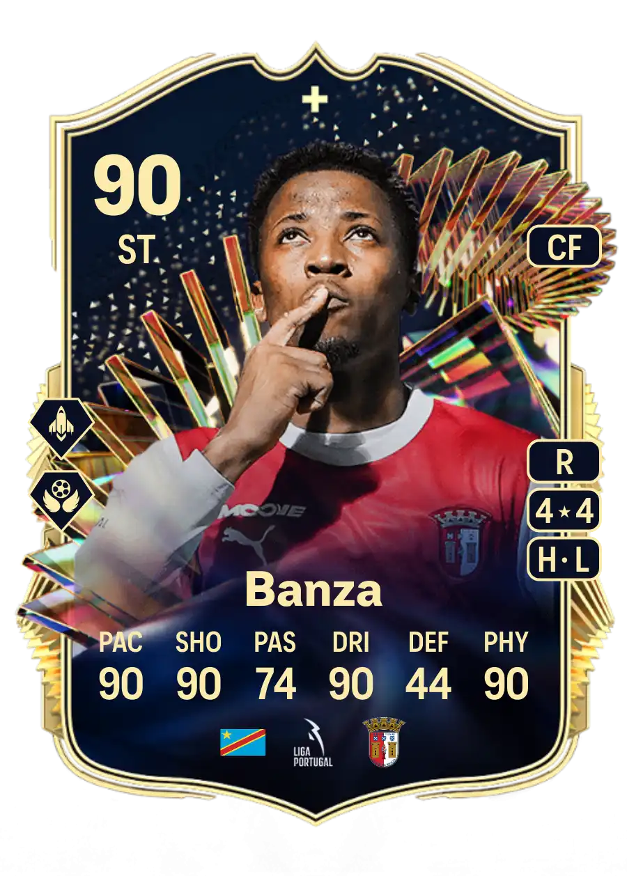 Simon Banza Team of the Season Plus 90 Overall Rating
