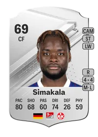 Ba-Muaka Simakala Rare 69 Overall Rating