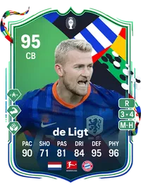 Matthijs de Ligt UEFA EURO Path to Glory 95 Overall Rating