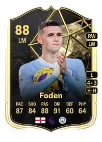 Phil Foden Team of the Week 88 Overall Rating