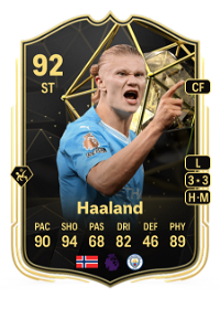 Erling Haaland Team of the Week 92 Overall Rating