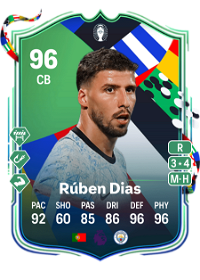 Rúben Dias UEFA EURO Path to Glory 96 Overall Rating