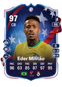 Éder Militão Copa América Path to Glory 97 Overall Rating