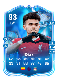 Luis Díaz Fantasy FC 93 Overall Rating
