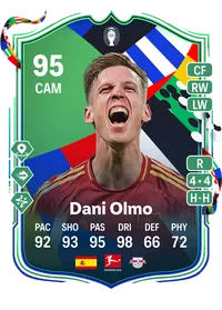 Dani Olmo UEFA EURO Path to Glory 95 Overall Rating