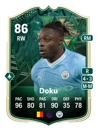 Jérémy Doku Winter Wildcards 86 Overall Rating