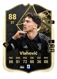 Dušan Vlahović Team of the Week 88 Overall Rating