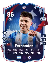 Enzo Fernández Copa América Path to Glory 96 Overall Rating