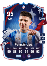 Enzo Fernández Copa América Path to Glory 95 Overall Rating