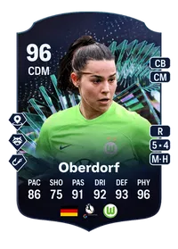 Lena Oberdorf TOTS Moments 96 Overall Rating