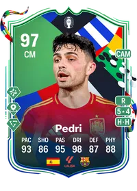 Pedri UEFA EURO Path to Glory 97 Overall Rating