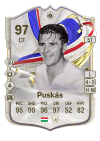 Ferenc Puskás Greats of the Game Icon 97 Overall Rating