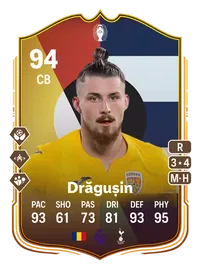 Radu Drăgușin UEFA EURO Make Your Mark Plus 94 Overall Rating