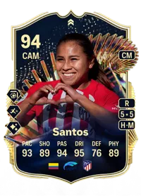 Leicy Santos TOTS Live 94 Overall Rating