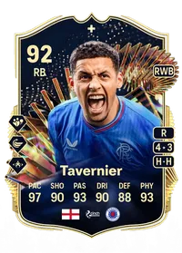 James Tavernier Team of the Season Plus 92 Overall Rating