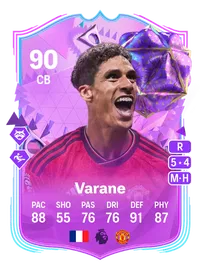 Raphaël Varane Ultimate Birthday 90 Overall Rating