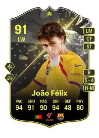 João Félix Showdown Plus 91 Overall Rating