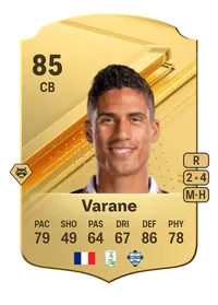 Raphaël Varane Rare 85 Overall Rating