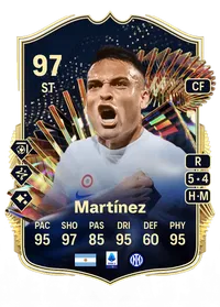 Lautaro Martínez Team of the Season 97 Overall Rating