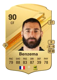 Karim Benzema Rare 90 Overall Rating