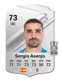 Sergio Asenjo Rare 73 Overall Rating