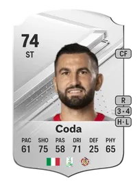 Massimo Coda Rare 74 Overall Rating