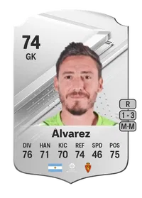 Cristian Álvarez Rare 74 Overall Rating