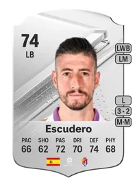 Escudero Rare 74 Overall Rating