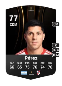 Enzo Pérez CONMEBOL Libertadores 77 Overall Rating