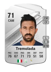 Luca Tremolada Rare 71 Overall Rating