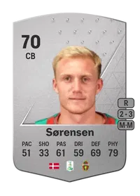 Frederik Sørensen Common 70 Overall Rating