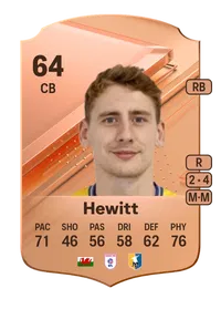 Elliott Hewitt Rare 64 Overall Rating