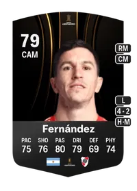 Ignacio Fernández CONMEBOL Libertadores 79 Overall Rating