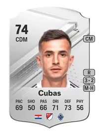 Andrés Cubas Rare 74 Overall Rating