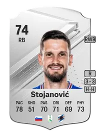 Petar Stojanović Rare 74 Overall Rating