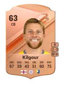 Alfie Kilgour Rare 63 Overall Rating