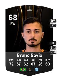 Bruno Sávio CONMEBOL Libertadores 68 Overall Rating