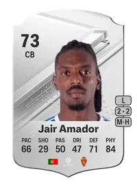 Jair Amador Rare 73 Overall Rating