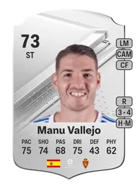 Manu Vallejo Rare 73 Overall Rating