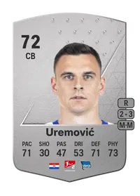 Filip Uremović Common 72 Overall Rating