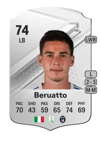 Pietro Beruatto Rare 74 Overall Rating