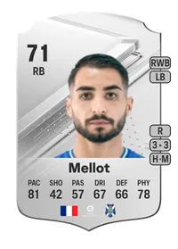 Jérémy Mellot Rare 71 Overall Rating