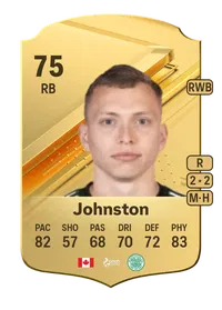 Alistair Johnston Rare 75 Overall Rating