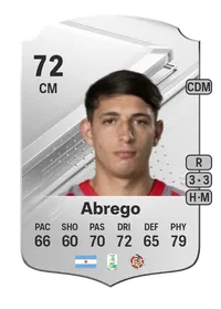 Gonzalo Abrego Rare 72 Overall Rating