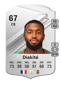 Salim Diakité Rare 67 Overall Rating