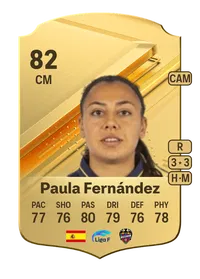 Paula Fernández Rare 82 Overall Rating